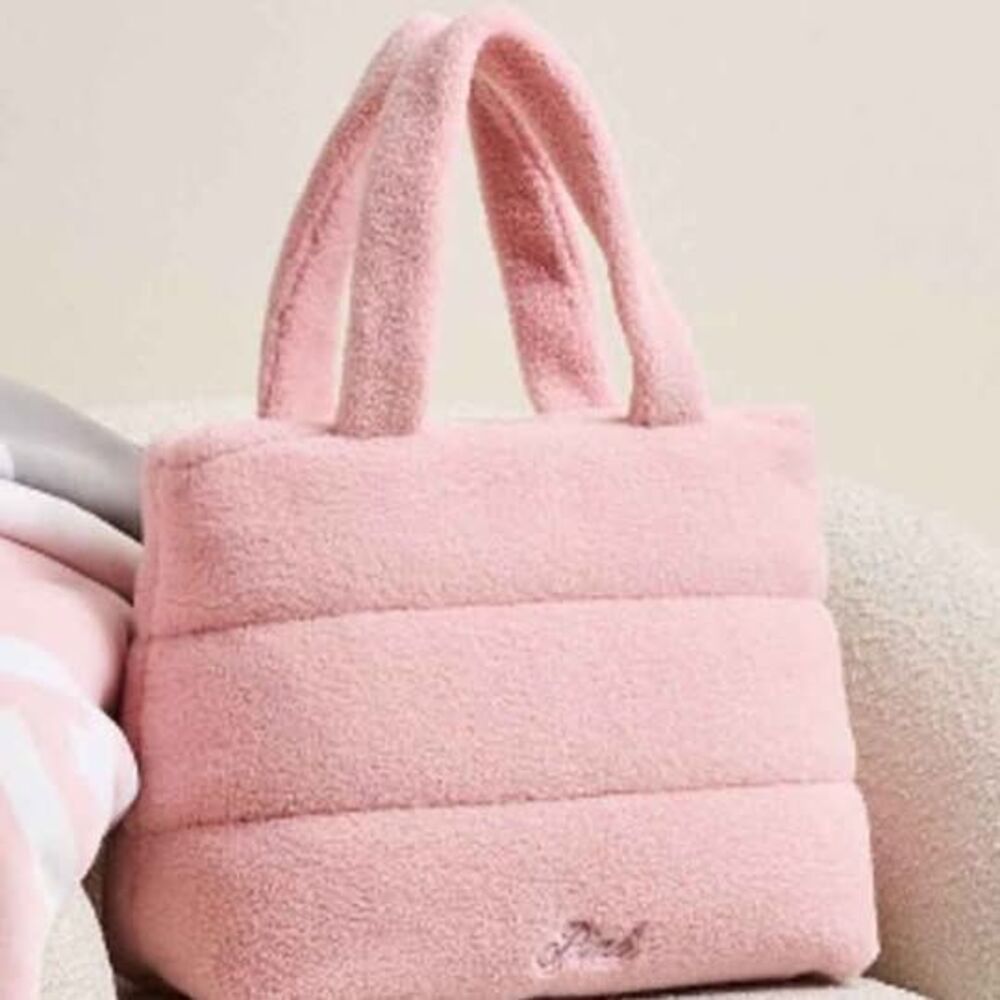 New Victoria's Secret PINK Sherpa Puffer Tote Bag - Retail $60